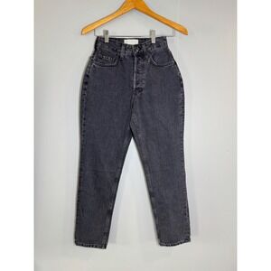 Everlane The Curvy 90s Cheeky Straight Jean Washed Black 24 Ankle High Rise